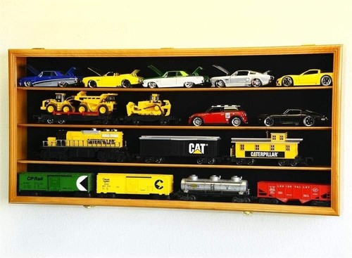 Train display case scale oak - case, o